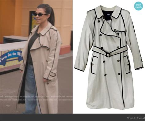 chanel trench coat kourtney kardashian.